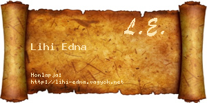 Lihi Edna névjegykártya